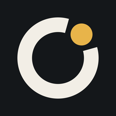 The Matrix Rewards mark: an open ivory ring with a gold point in the gap, on near-black